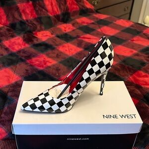 Nine West Checkered Heels